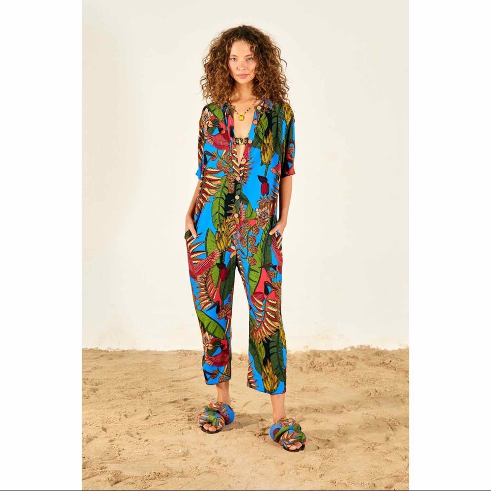 Farm Rio Totally Tuiuiu Jumpsuit